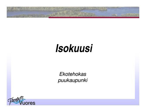 Vuores-projektin esittely - Kuntatekniikka.Fi