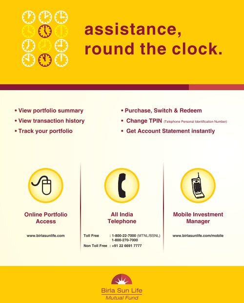 Connect for the Month of February 2009 - Birla Sun Life Mutual Fund