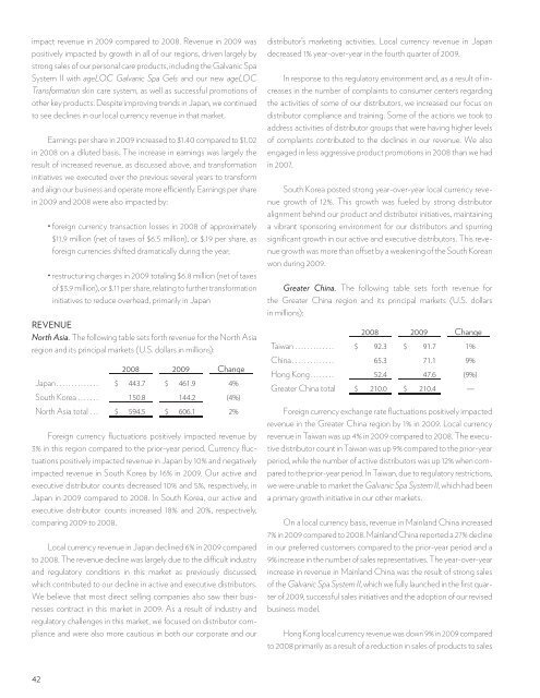 Nu Skin 2010 Annual Report - Direct Selling News