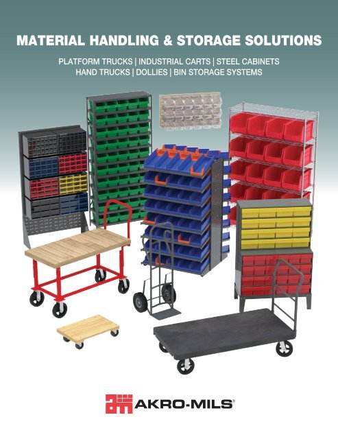 Akro-Mils Attached Lid Containers, Flip Totes