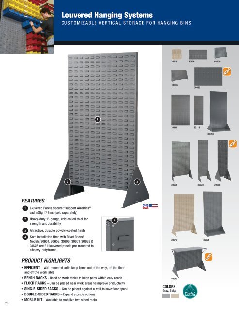 MATERIAL HANDLING & STORAGE SOLUTIONS - Akro-Mils