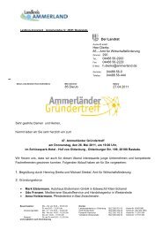 Der Landrat - Die Wirtschaft im Ammerland