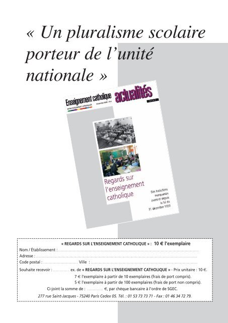 Document PDF - ECA - Enseignement catholique actualites