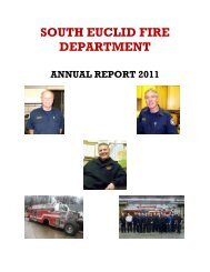 SOUTH EUCLID FIRE DEPARTMENT - City of South Euclid