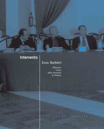 Enzo BARBIERI Difensore Civico della Provincia di Padova