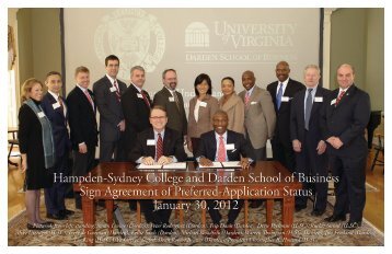 The H-SC Agreement with UVA Darden School of Business