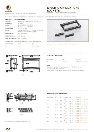 pGa, BGa and plcc sockets - PRECI-DIP SA