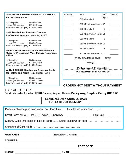 S100 Standard Reference G