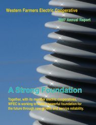 2007 WFEC Annual Report - Western Farmers Electric Cooperative