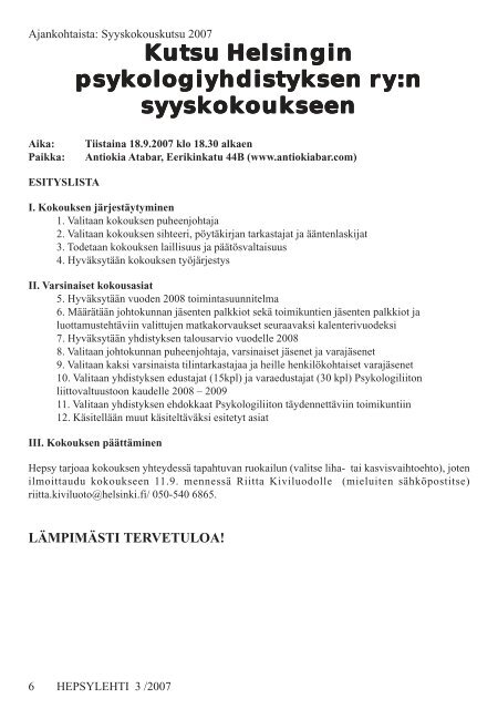 MONIKULTTUURISUUS- Teemanumero - Helsingin psykologiyhdistys
