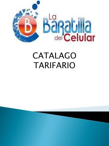 CATALAGO TARIFARIO