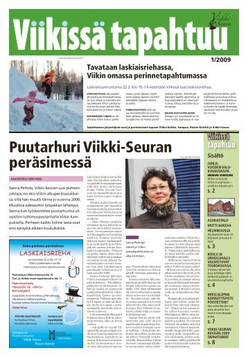 Puutarhuri Viikki-Seuran peräsimessä