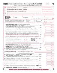 2010 M1PR, Property Tax Refund Return