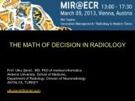 The math of decision in Radiology - MIR