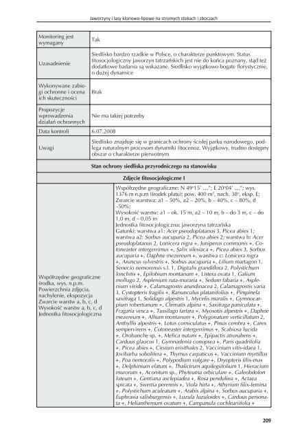 Monitoring siedlisk przyrodniczych - Bio Study | Pracownia BadaÅ ...