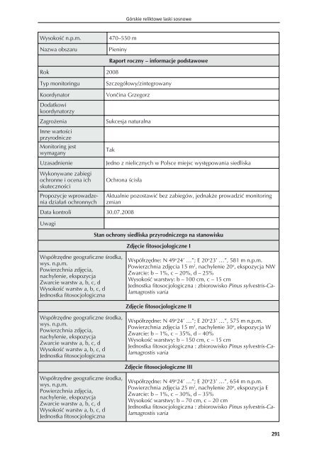 Monitoring siedlisk przyrodniczych - Bio Study | Pracownia BadaÅ ...