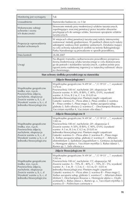 Monitoring siedlisk przyrodniczych - Bio Study | Pracownia BadaÅ ...