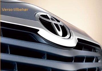 Verso tilbehÃ¸r - Toyota