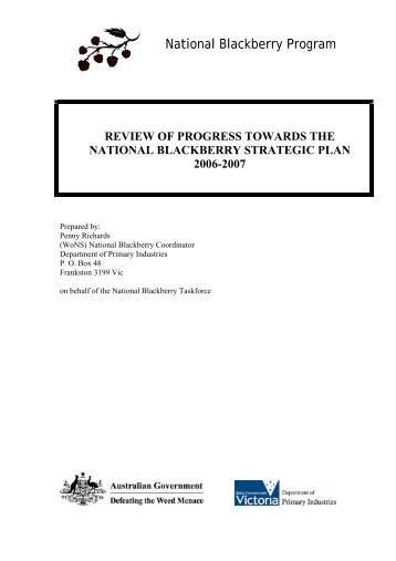 National Blackberry Program - Weeds Australia