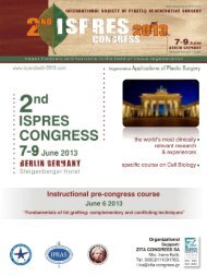 2nd ISPRES CONGRESS 7-9 June 2013 Berlin, Germany