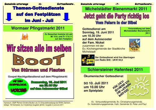 Gemeinde unterwegs 2-2011 - Evangelische Schaustellerseelsorge