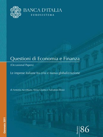 Questioni di Economia e Finanza - Dipartimento di Economia