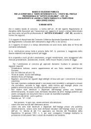 bando di selezione pubblica per la copertura a ... - Comune Albenga