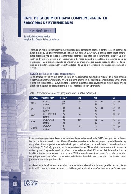 ResÃºmenes de Ponencias - Sociedad EspaÃ±ola de OncologÃ­a MÃ©dica