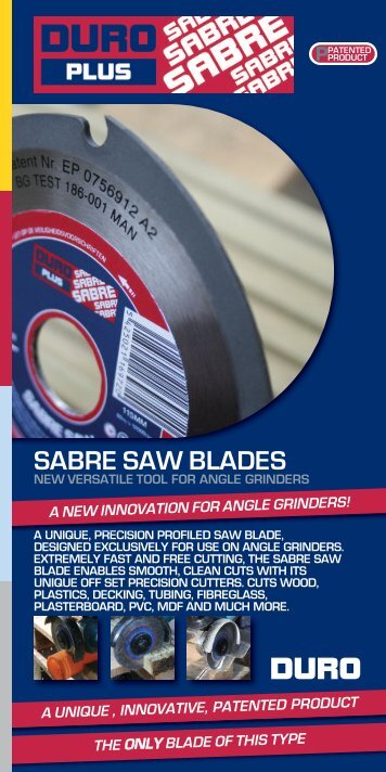 SABRE SAW BLADES - DURO