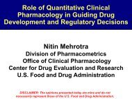 Role of Quantitative Clinical Pharmacology in Guiding Drug