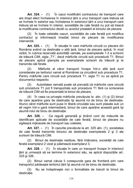 Regulamentul de aplicare a codului vamal al Romaniei ... - untrr