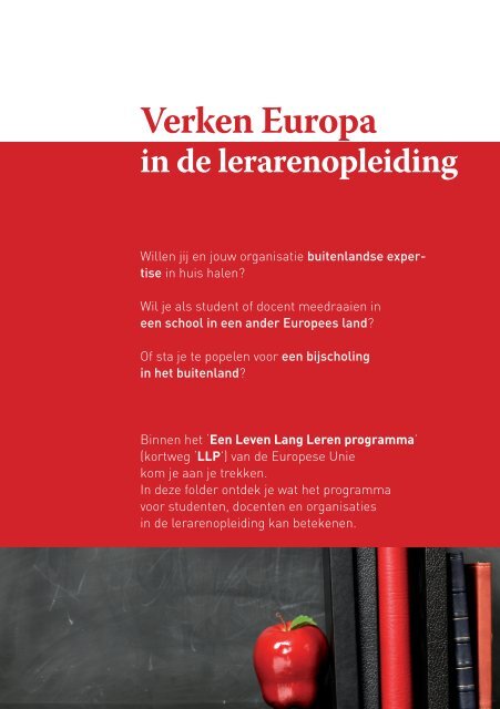 Verken Europa in de lerarenopleiding - Epos