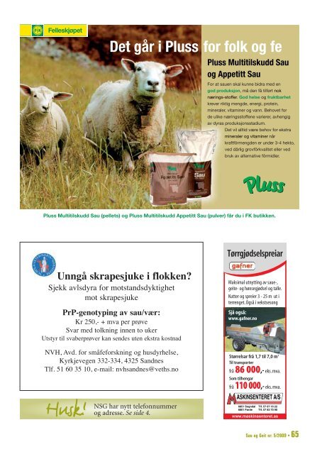 Nr. 5/2009 - Norsk Sau og Geit