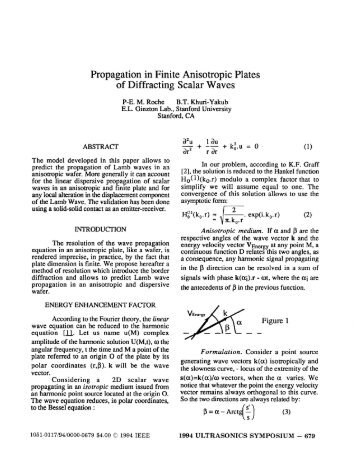 Propagation in Finite Anisotropic Plates of Diffracting Scalar Waves