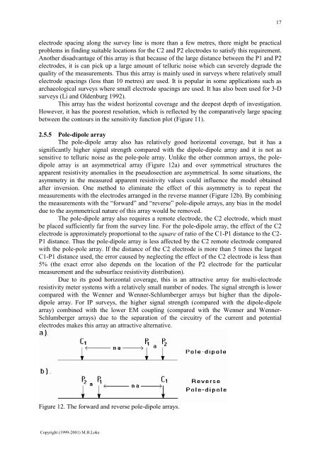 Introduction to the resistivity surveying method. The resistivity of ...