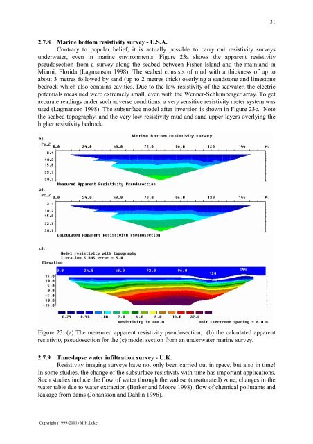 Introduction to the resistivity surveying method. The resistivity of ...