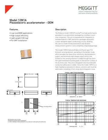 Model 12M1A Piezoelectric accelerometer - OEM - Endevco