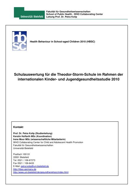 Schulbericht 1391 Theodor-Storm-Schule