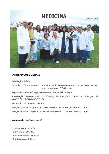 INFORMAÃÃES GERAIS