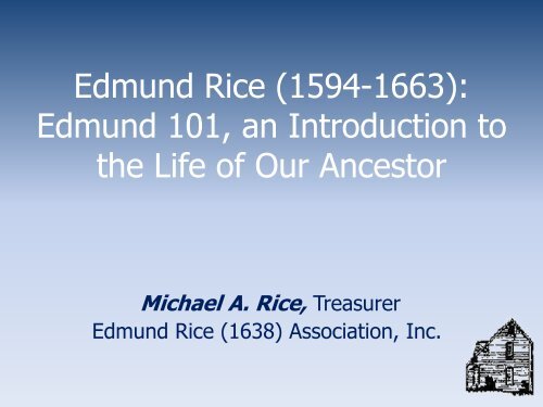 An Introduction to the Life of Edmund Rice - 2012