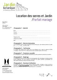 Le formulaire de location pour votre sÃ©ance photos - Jardin ...