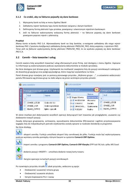 Comarch ERP Optima - Faktury