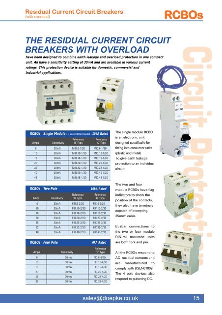 RCBreakers (with overload) - Doepke UK Ltd