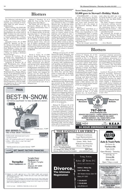 & Albany County Post - The Altamont Enterprise