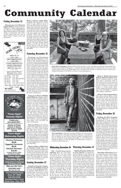 & Albany County Post - The Altamont Enterprise