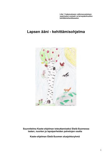 Hankesuunnitelma - Lapsen ääni