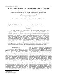 pcdd/f emissions from gasoline and diesel fueled vehicles - SER