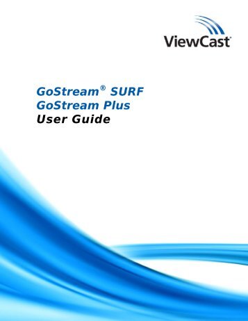 download viewcast niagara gostream surf product ... - Go Electronic