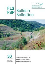 FLS FSP Bulletin Bollettino 30 - Fonds Landschaft Schweiz