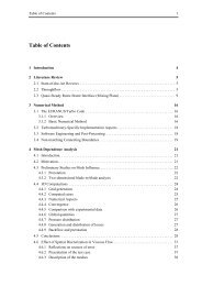 Table of Contents - the Dept. of Mechanical Engineering at